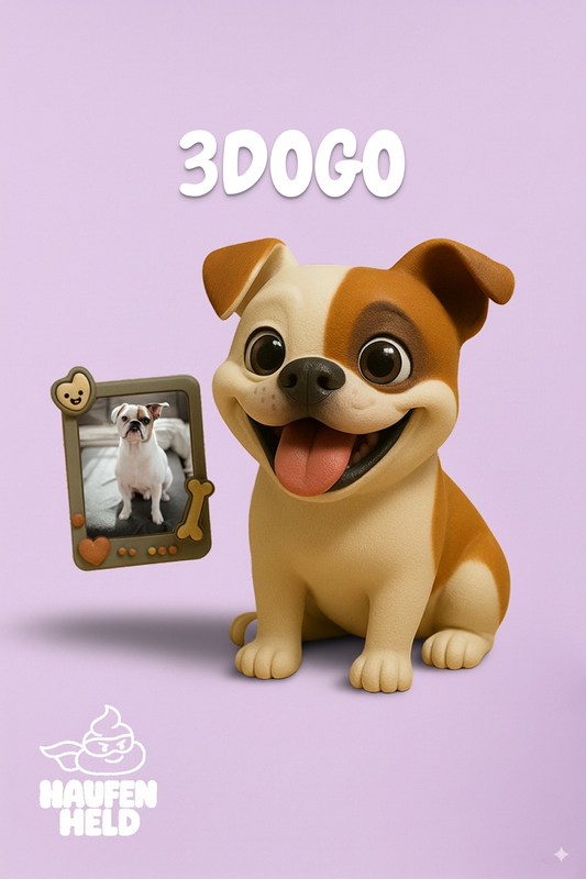 Dein Hund als 3D-Actionfigur personalisiertes Unikat aus deinem Foto