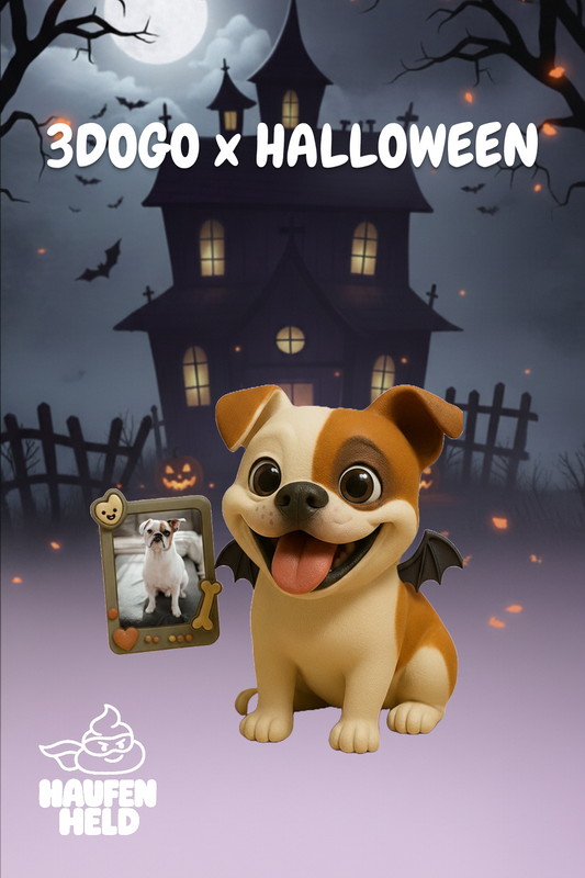 3DOGO x Halloween 🎃🐾 – Deine personalisierte Hunde-Actionfigur im Grusel-Style