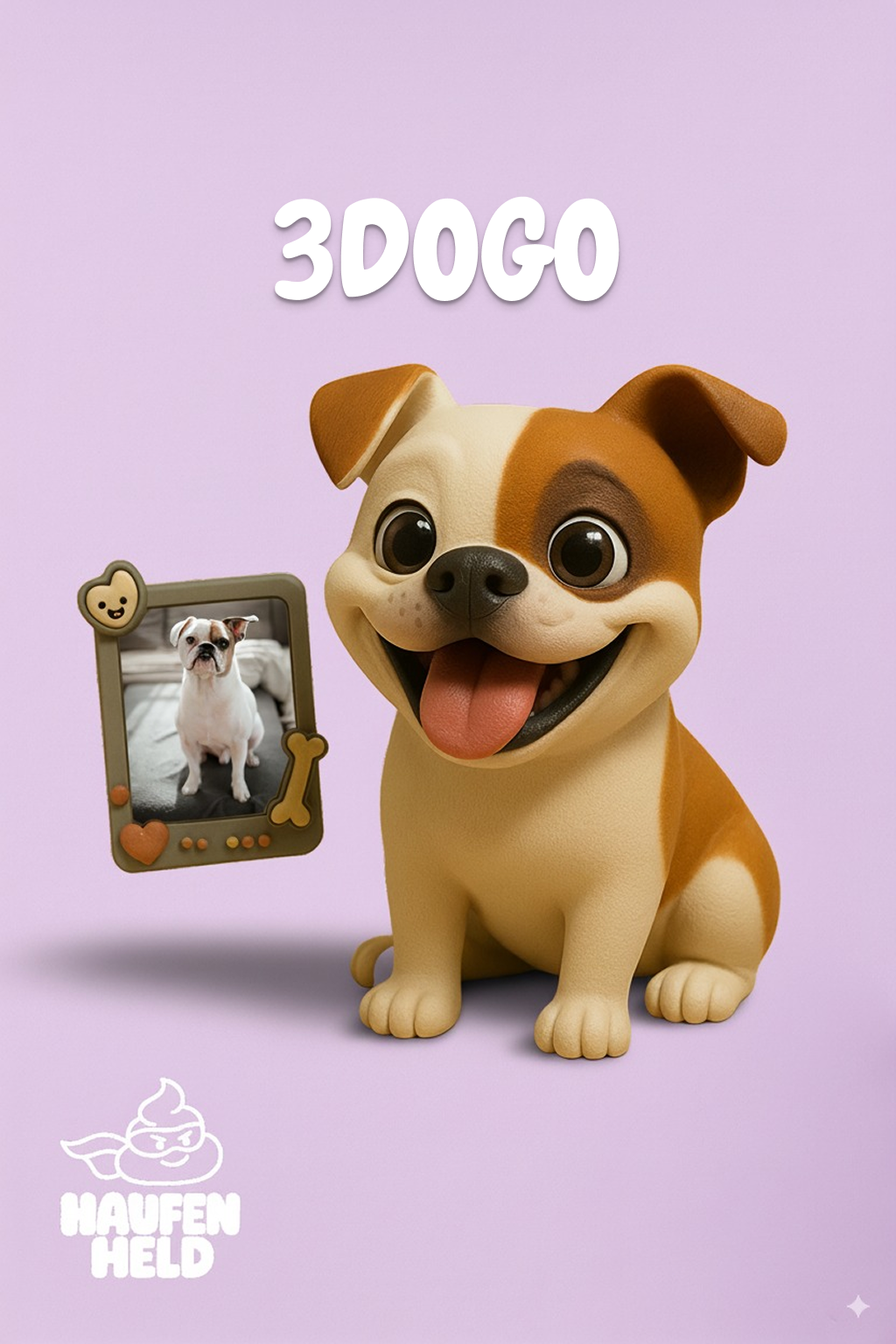 Dein Hund als 3D-Actionfigur personalisiertes Unikat aus deinem Foto
